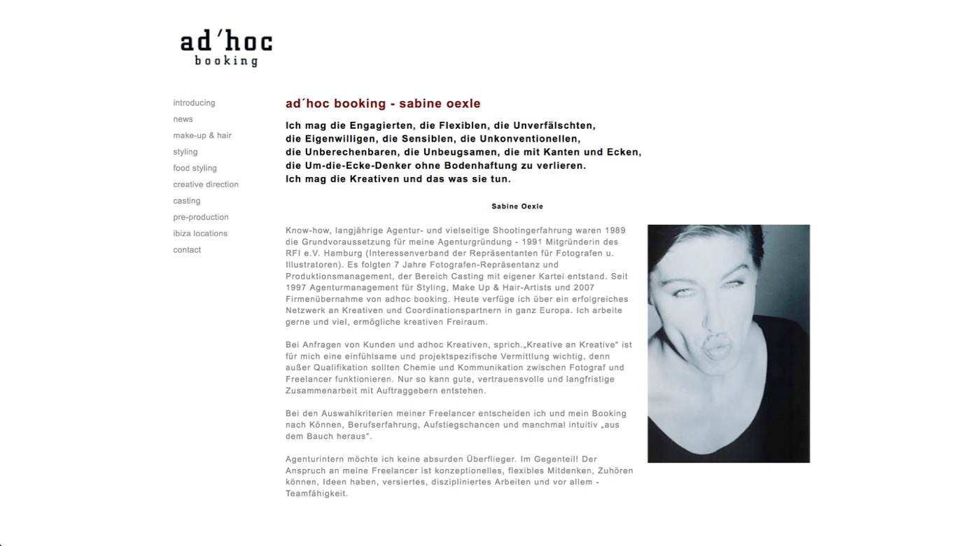 adhoc booking - Sabine Oexle - Stuttgart