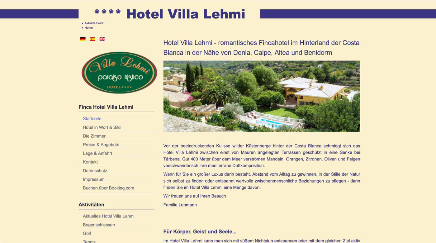 Hotel Casa Lehmi - Tarbena/Alicante - Spanien