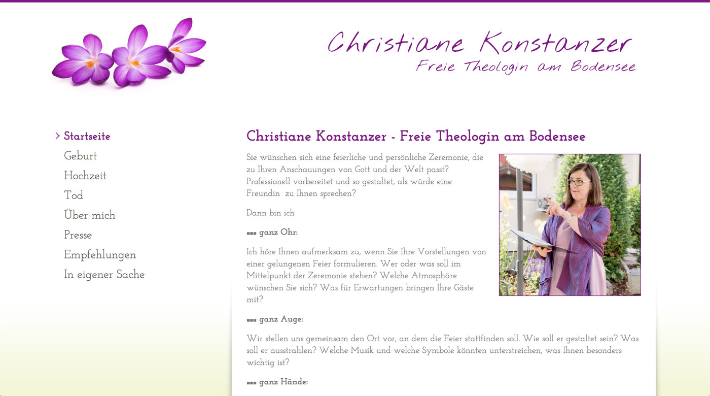 Christiane Konstanzer - Freie Theologin - Salem
