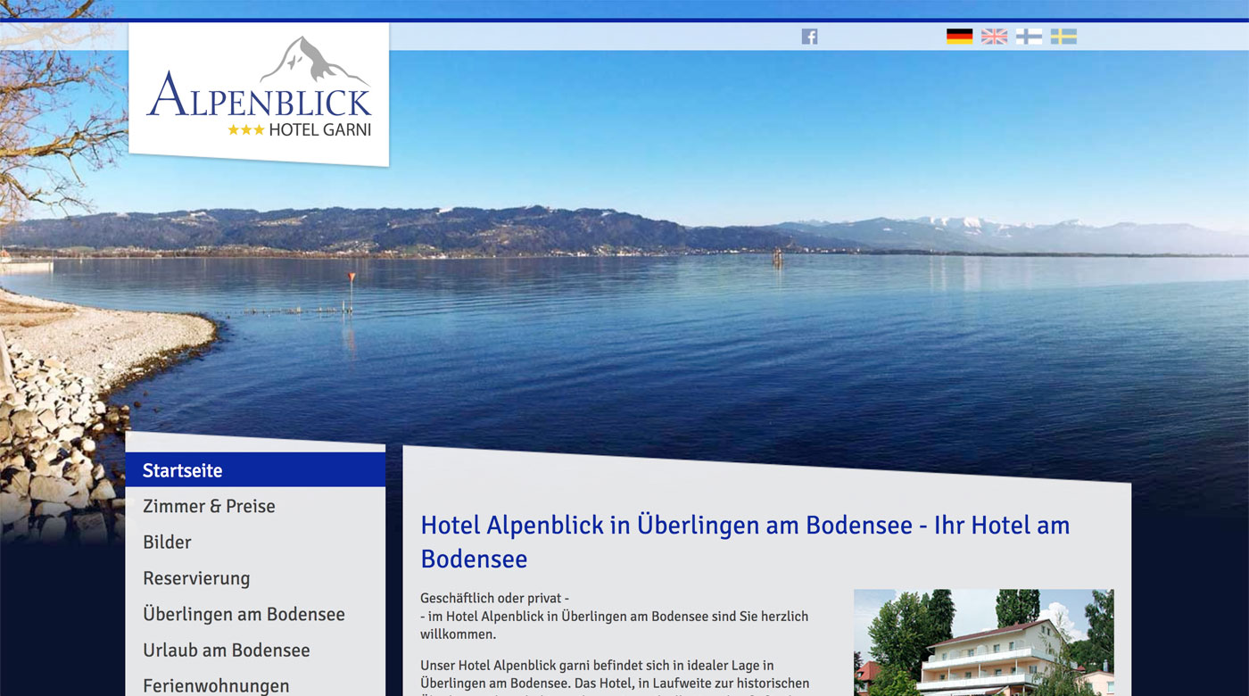 Hotel garni Alpenblick in Überlingen am Bodensee